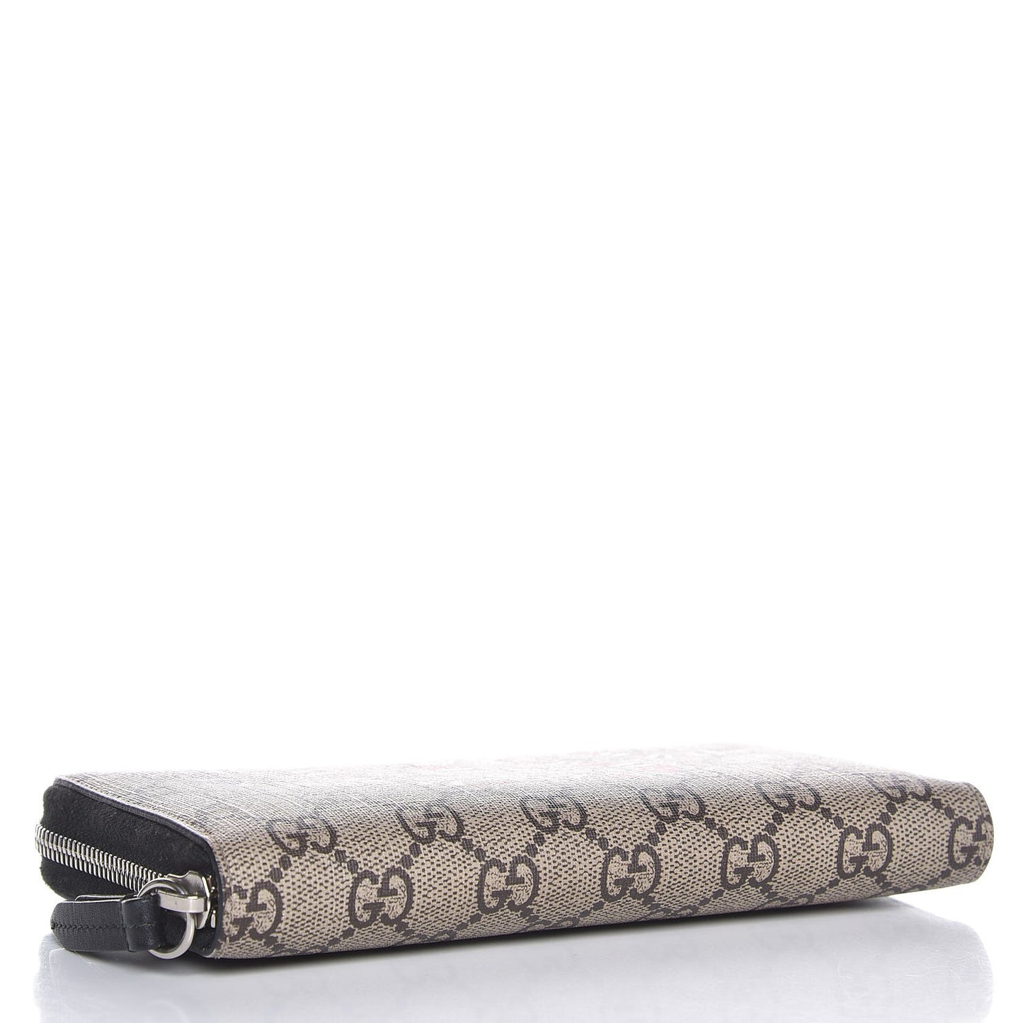 GG Supreme Monogram Kingsnake Zip Around Wallet Black