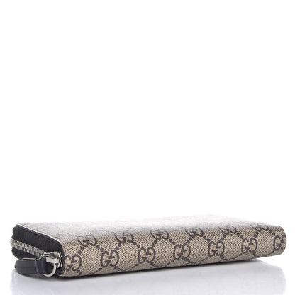 Gucci GG Supreme Monogram Kingsnake Zip Around Wallet Black 4 of 8