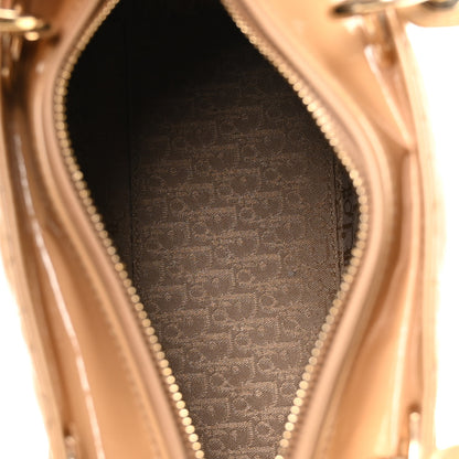 Christian Dior Patent Cannage Medium Lady Dior Beige 5 of 10