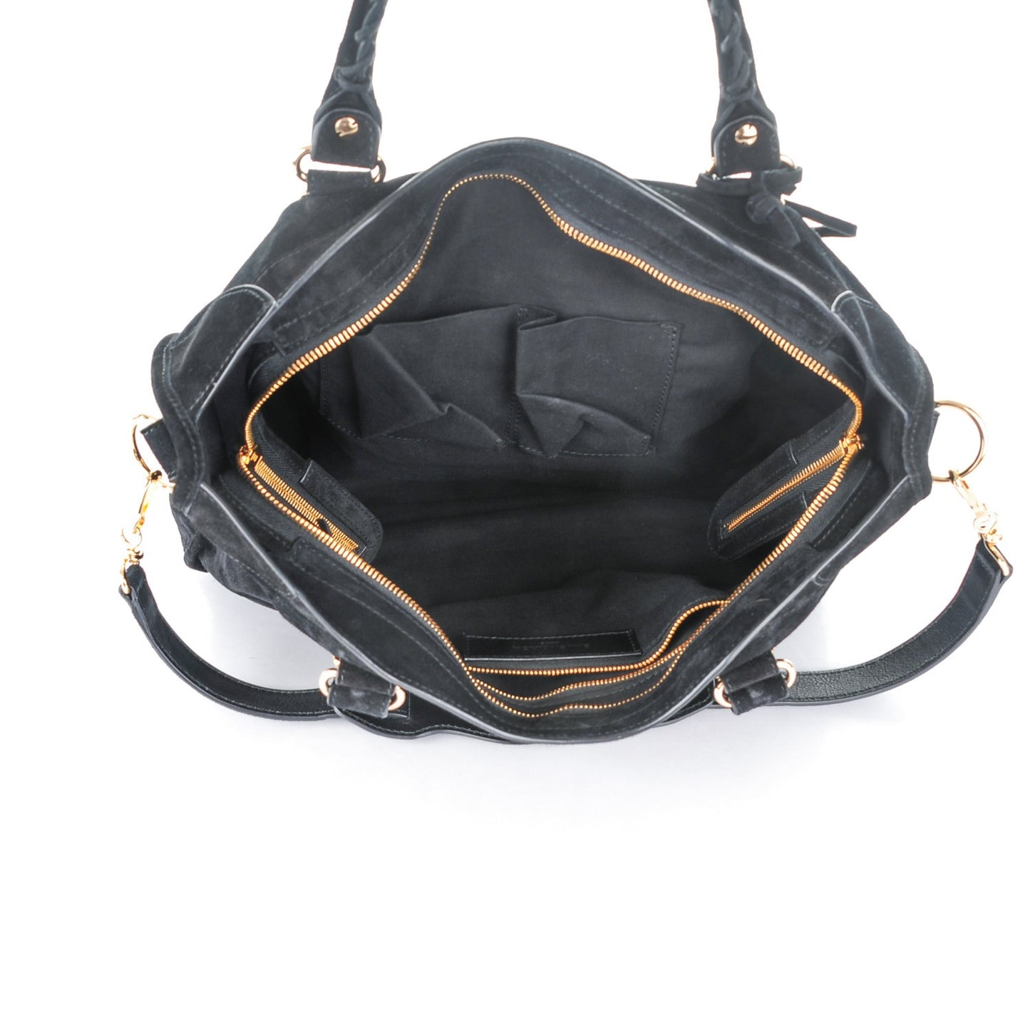 Baby Daim Gold Metallic Edge Hardware City Black
