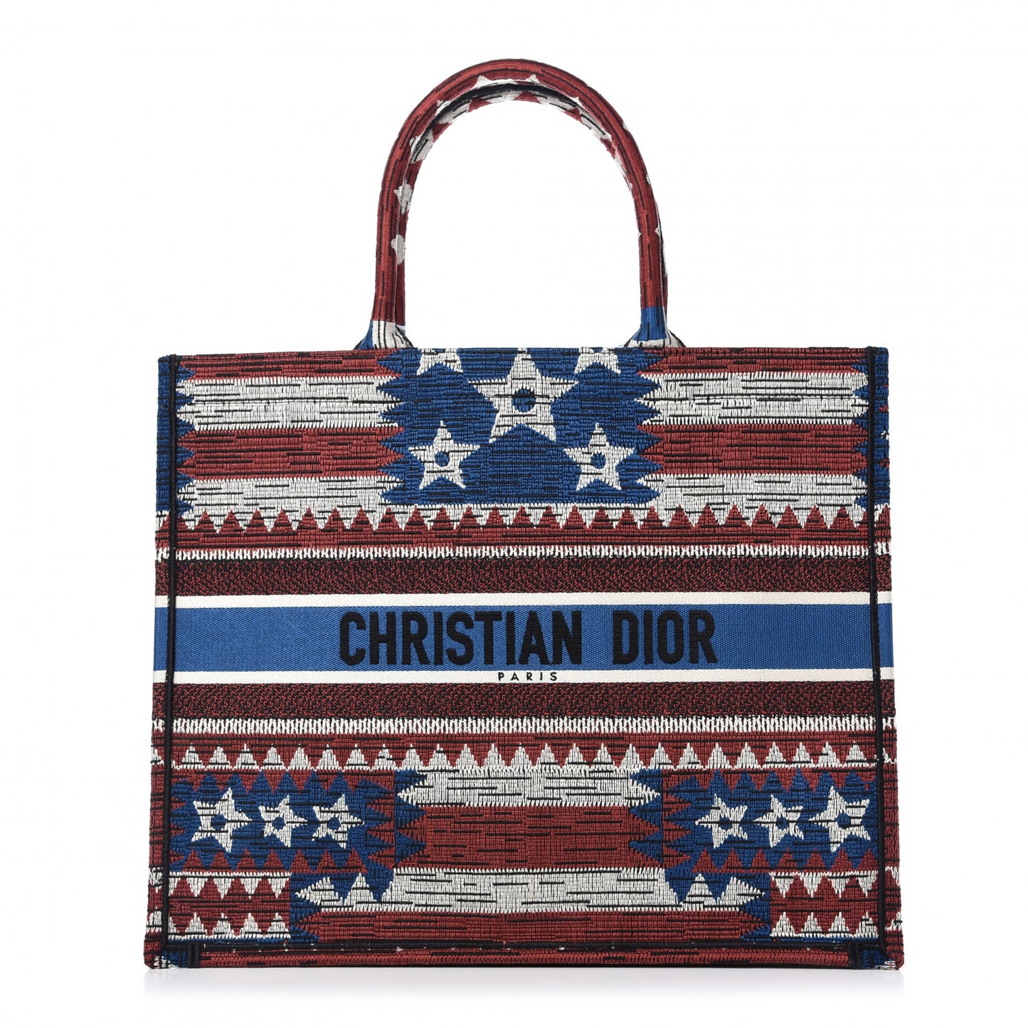 Canvas Embroidered Exclusive US Book Tote Multicolor