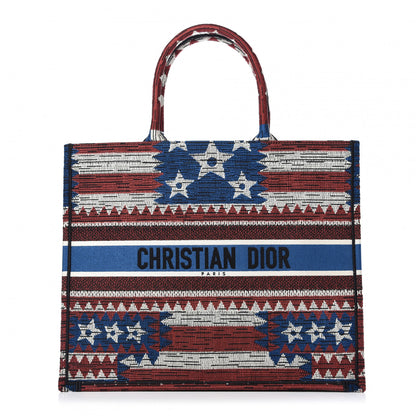 Christian Dior Canvas Embroidered Exclusive US Book Tote Multicolor 1 of 10