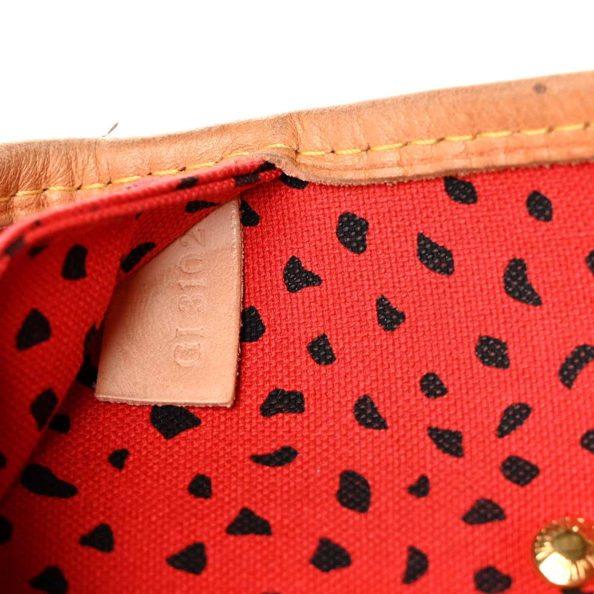 Louis Vuitton Monogram Kusama Waves Neverfull MM Red 7 of 10