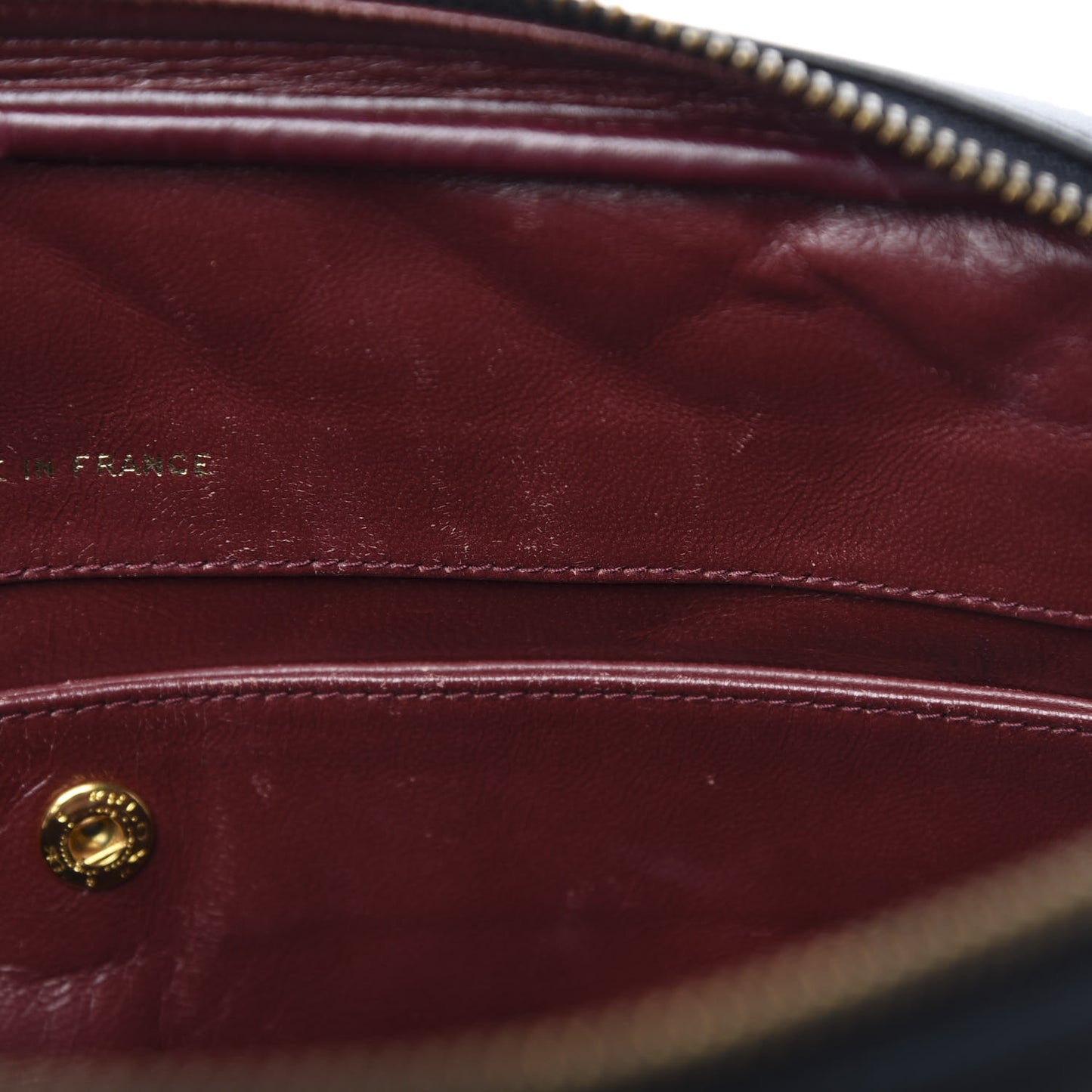 Lambskin Quilted Shoulder Bag Navy Blue