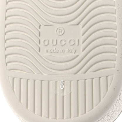 Gucci Calfskin Interlocking G Perforated Mens Ace Sneakers 8 White Grey Sky 8 of 8