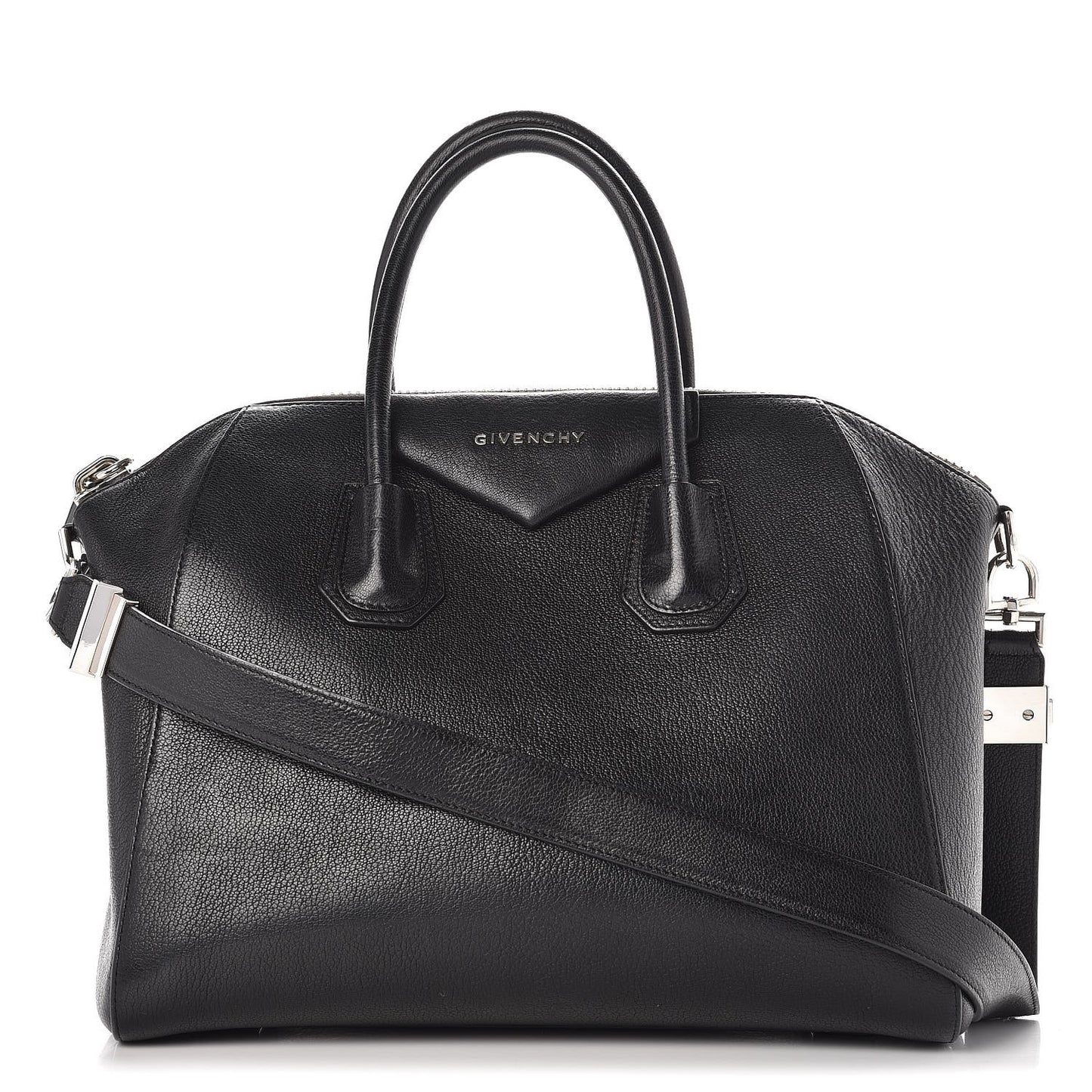 Sugar Goatskin Medium Antigona Black