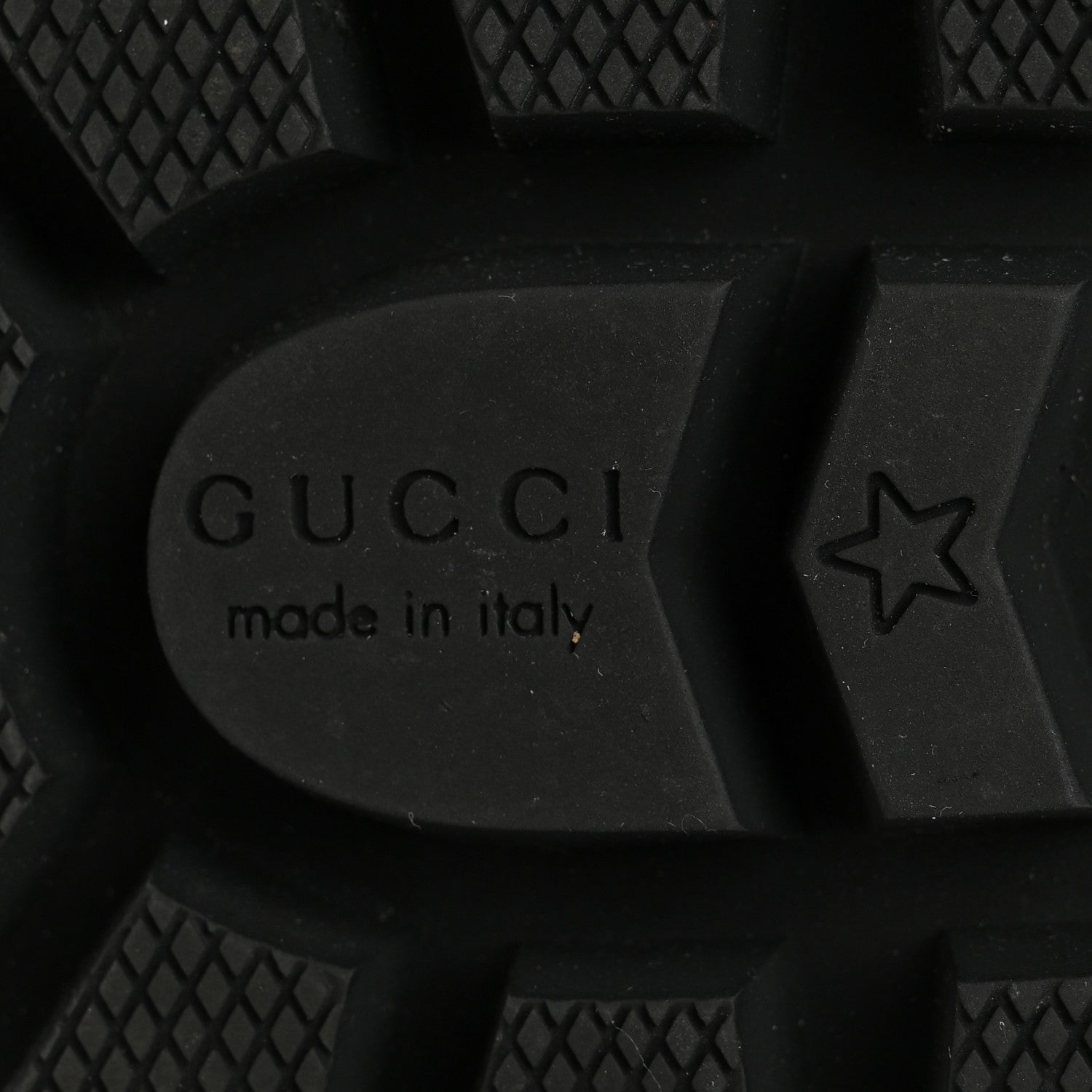 Gucci Calfskin Sylvie Web Womens Lace Up Combat Boots 37.5 Black 6 of 8