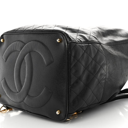 Chanel Caviar Quilted Drawstring Backpack Black 9 of 9