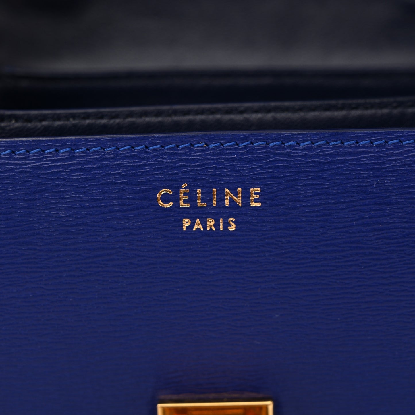 Liege Calfskin Small Classic Box Flap Bag Indigo
