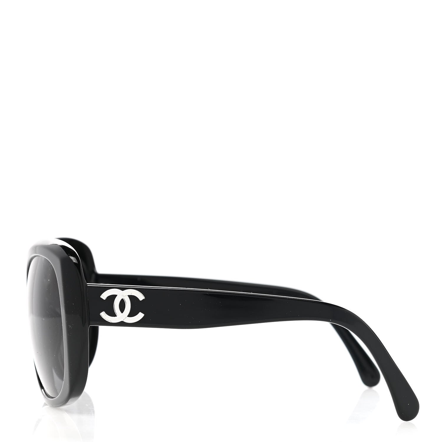 Chanel Acetate Polarized CC Sunglasses 5183 Black 3 of 8
