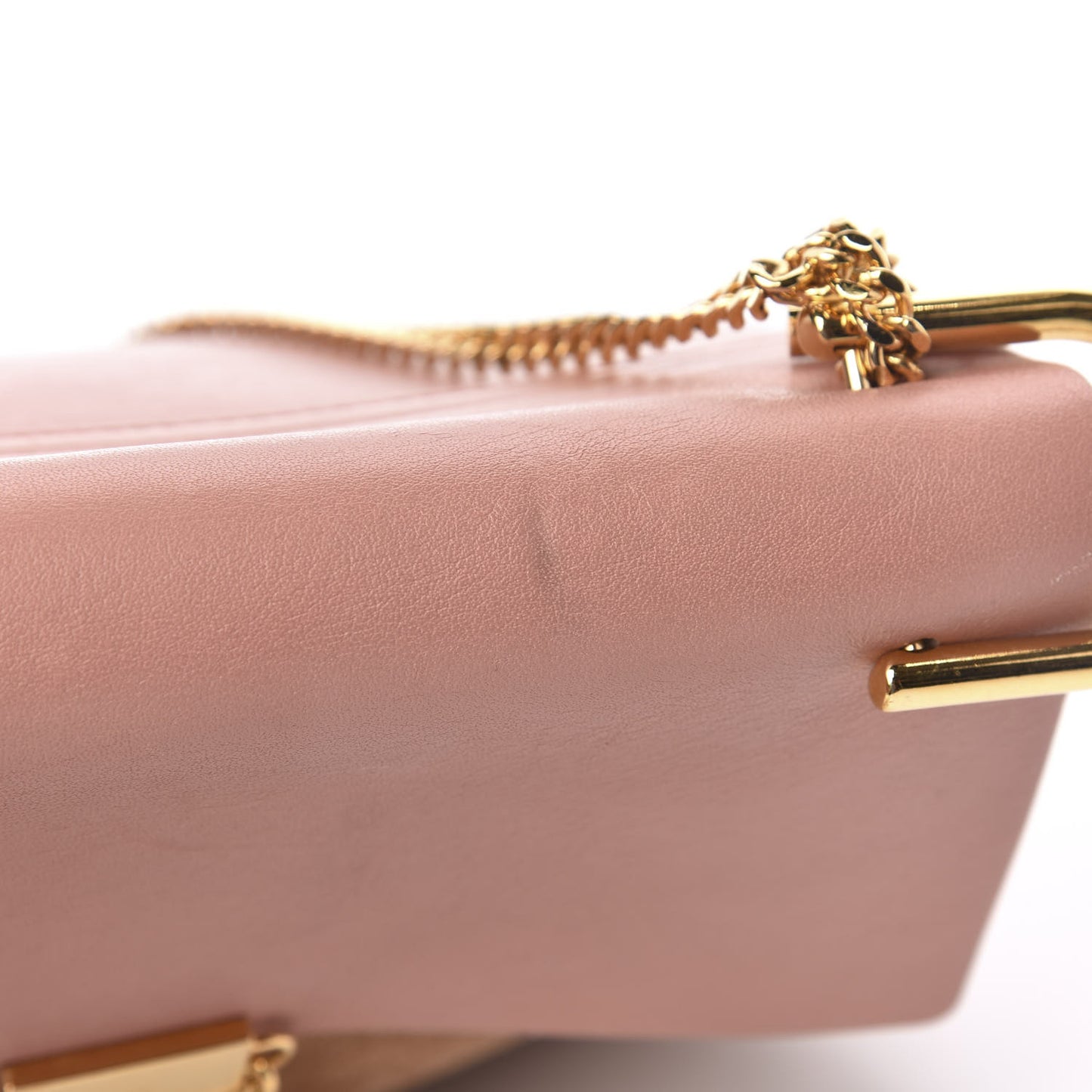 Suede Smooth Calfskin Drew Shoulder Bag Misty Rose