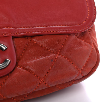 Chanel Iridescent Calfskin Medium In the Mix Flap Red 5 of 5