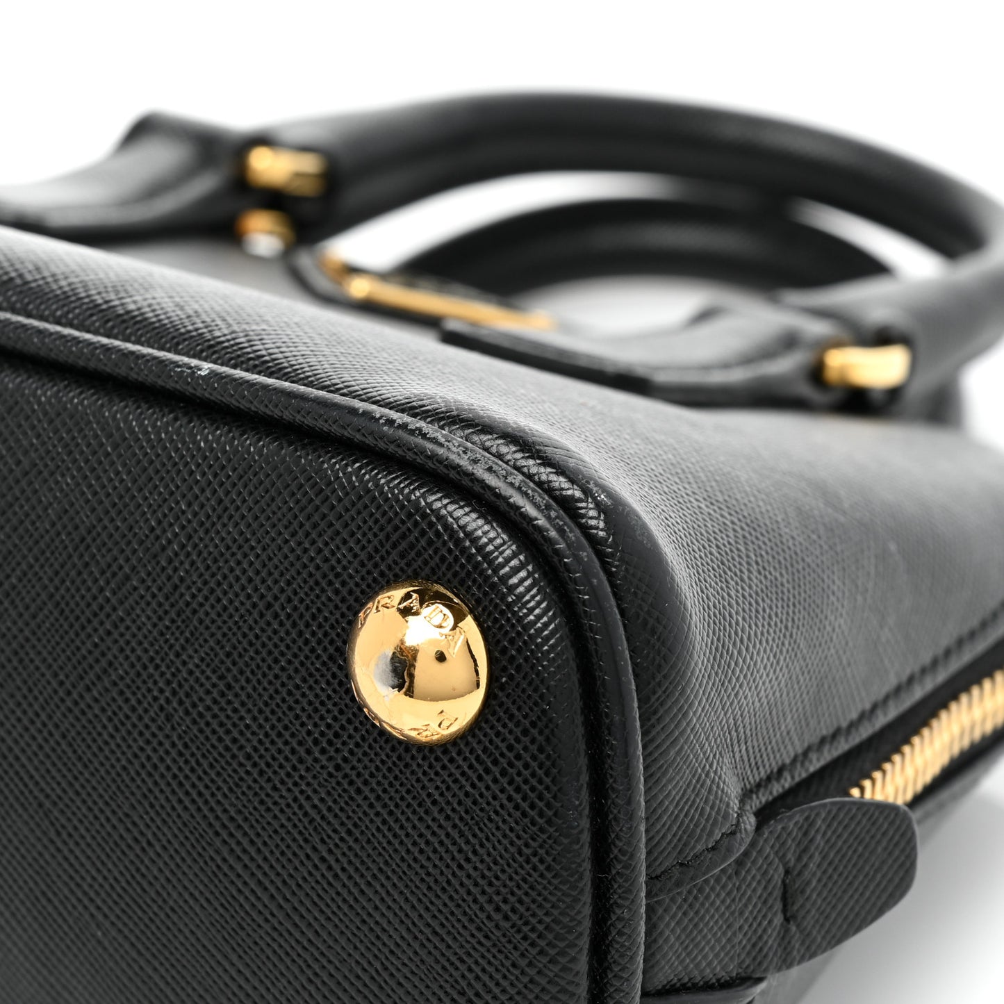 Saffiano Lux Mini Promenade Tote Black