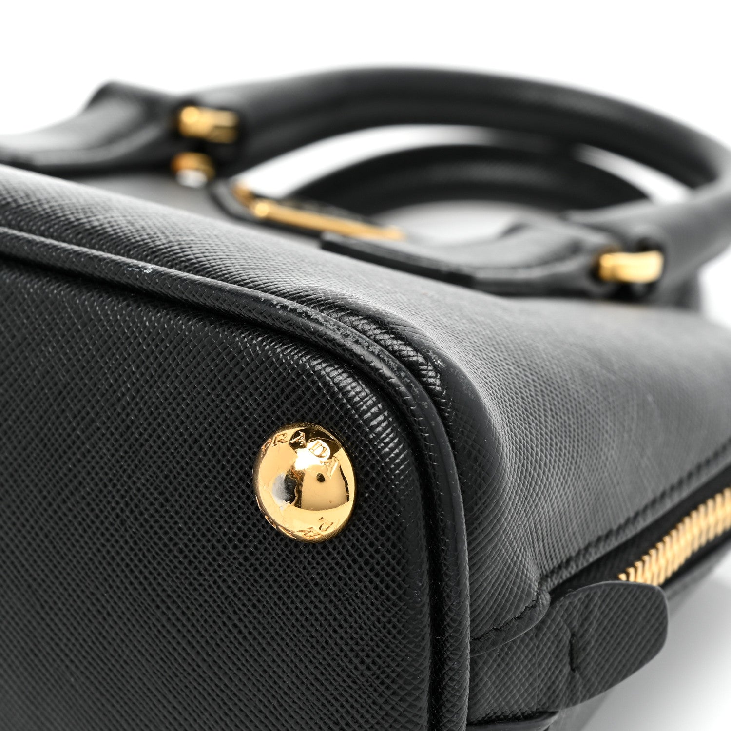 Prada Saffiano Lux Mini Promenade Tote Black 8 of 8