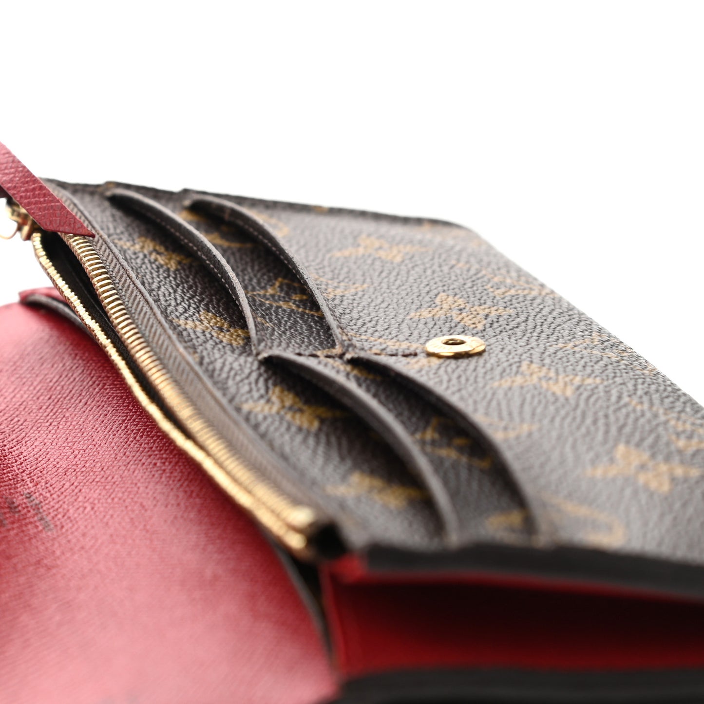 Monogram Emilie Wallet Red