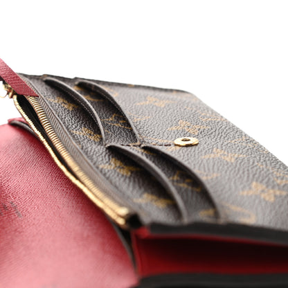 Louis Vuitton Monogram Emilie Wallet Red 12 of 17