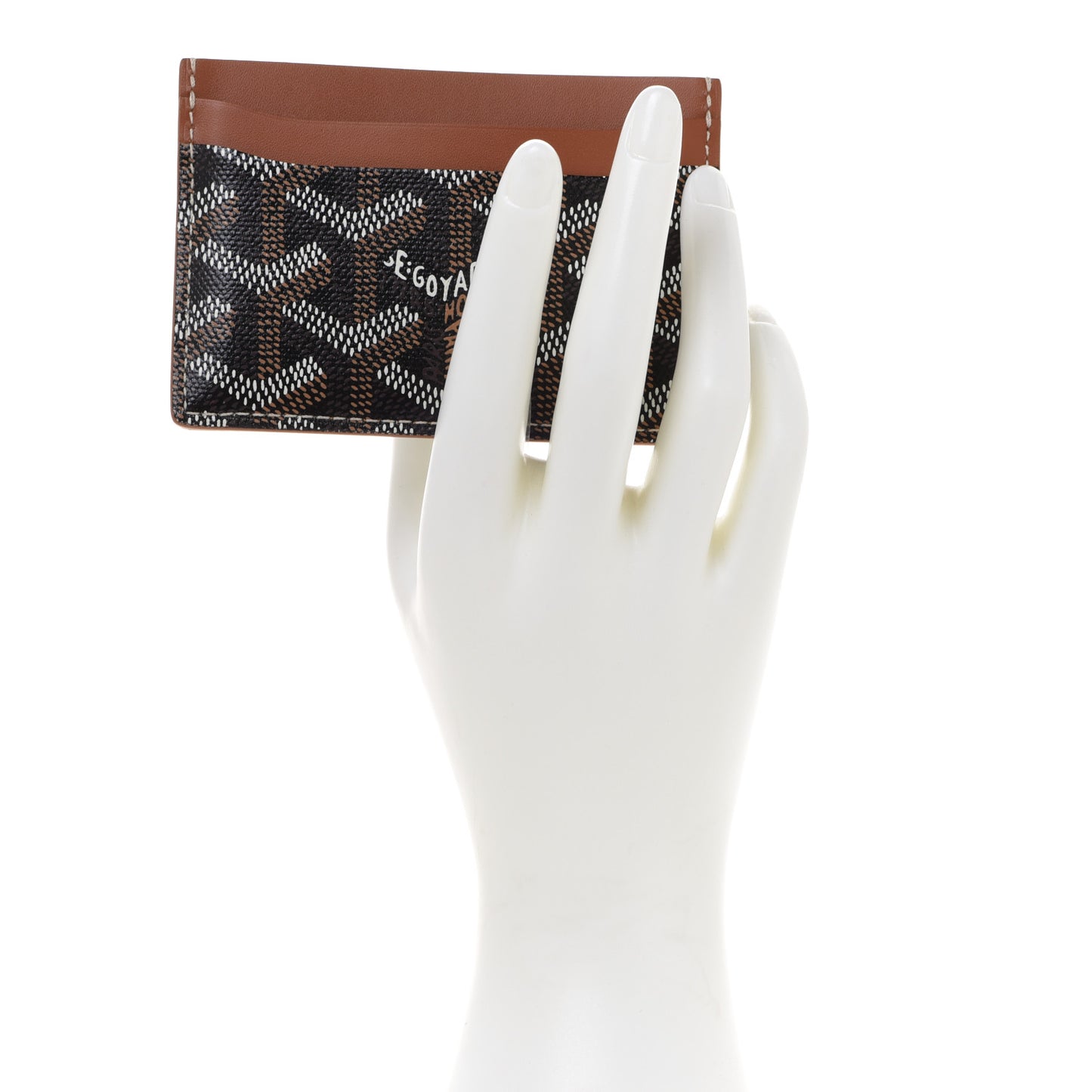 Goyardine Saint Sulpice Card Holder Black Gold