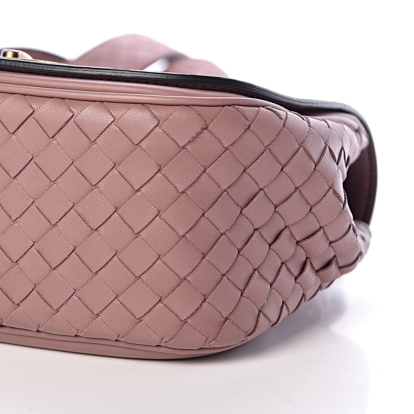 Nappa Intrecciato BV Luna Shoulder Bag Deco Rose