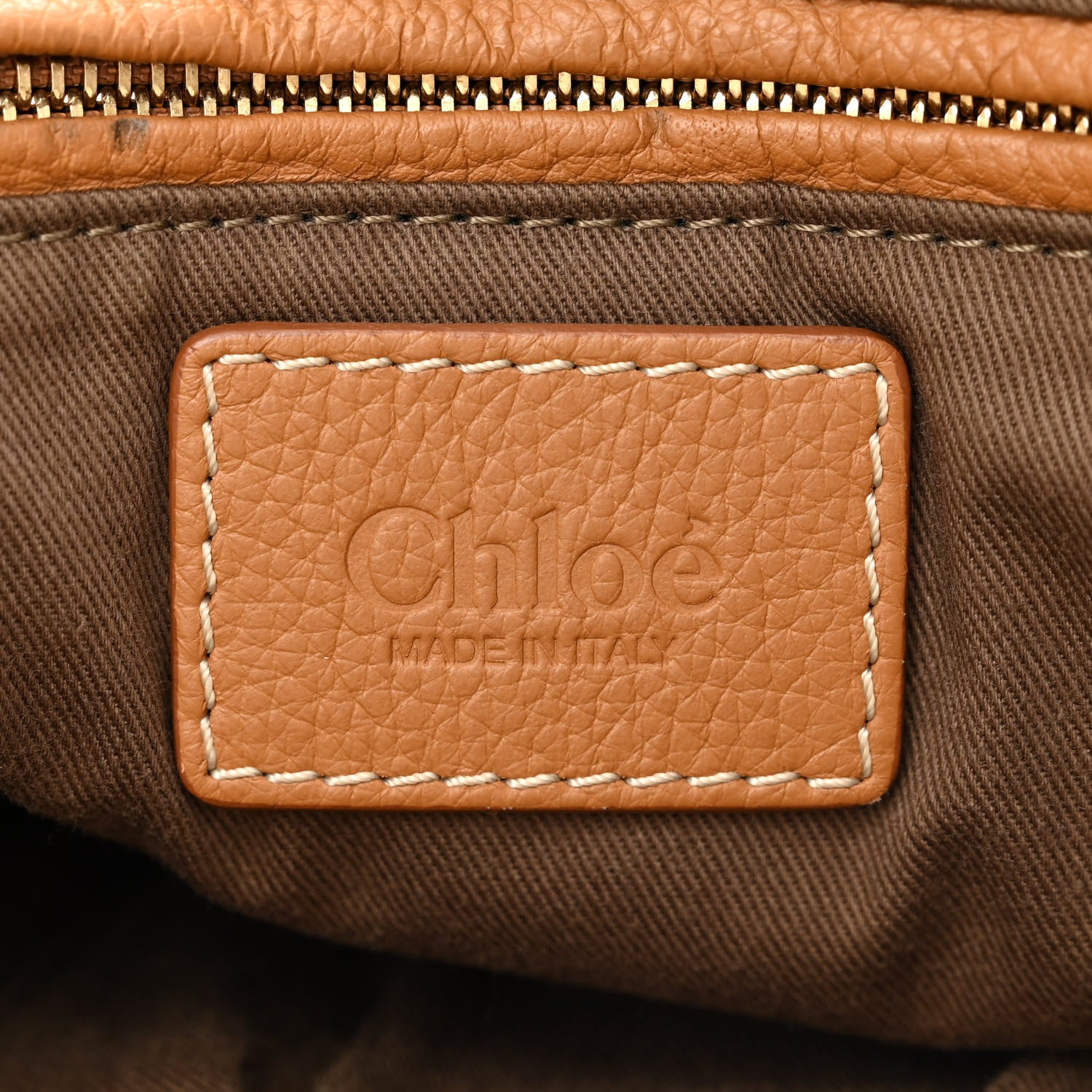 Chloe Calfskin Medium Marcie Satchel Gingerbread 6 of 14