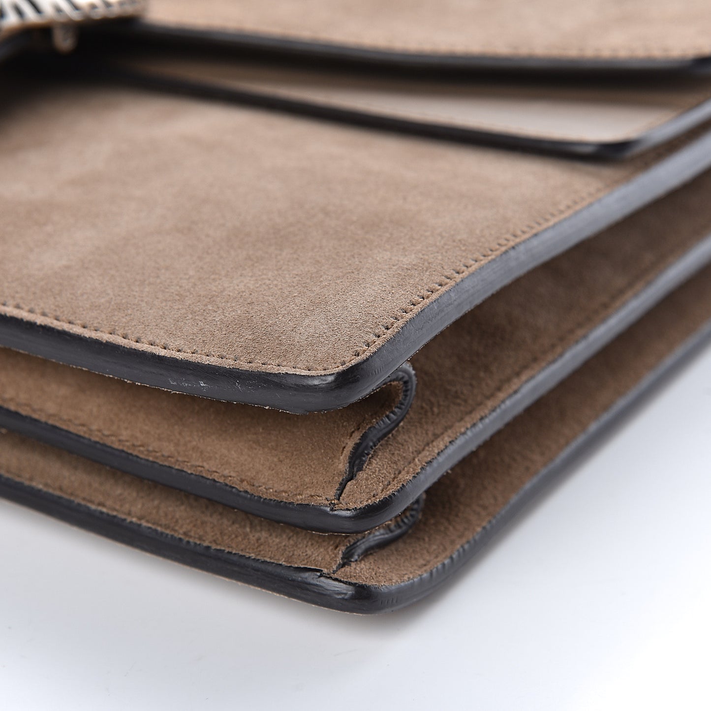 Suede Medium Dionysus Shoulder Bag Taupe