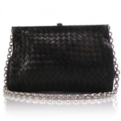 Bottega Veneta Leather Woven Chain Shoulder Bag 1 of 7