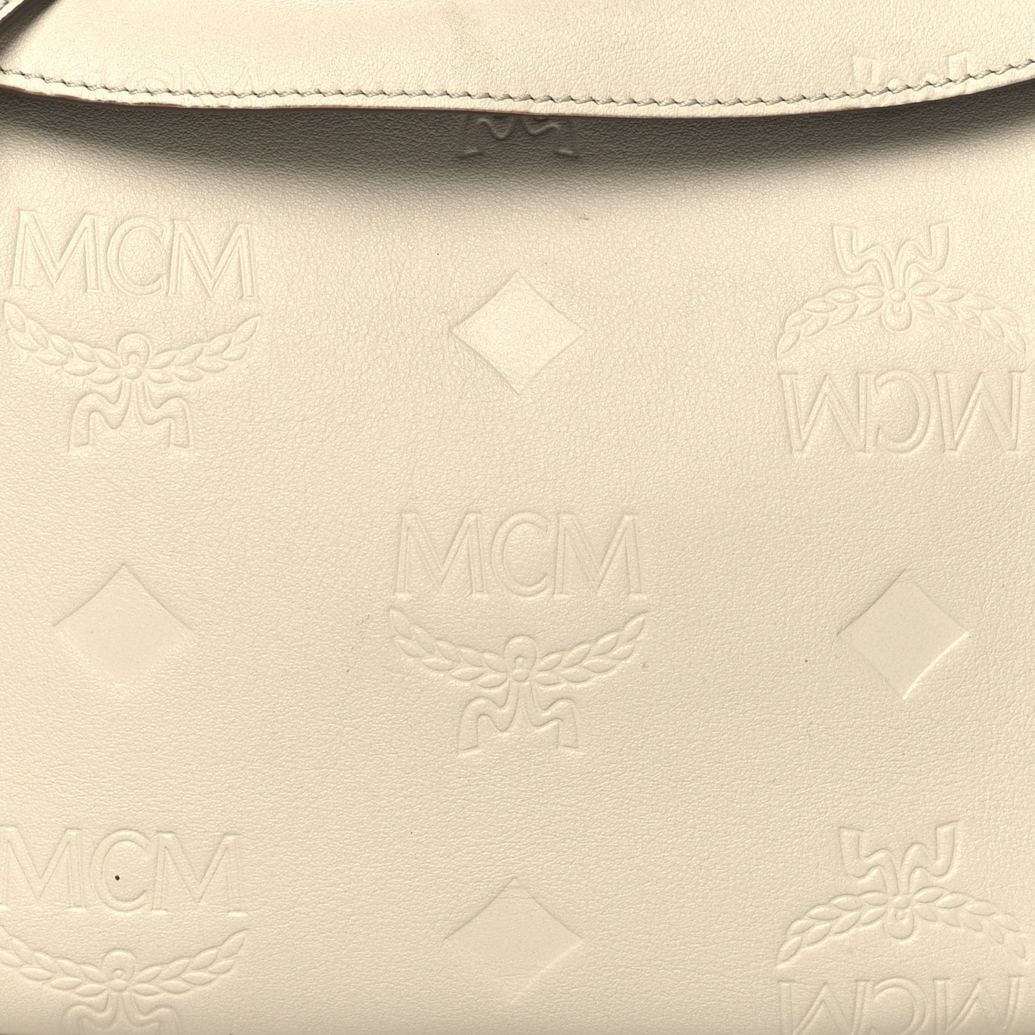 MCM Calfskin Ottomar Small Aren Flap Hobo Oatmeal 7 of 11
