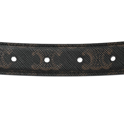 Celine Canvas Calfskin Reversible 25mm Triomphe Belt 85 34 Black 7 of 7