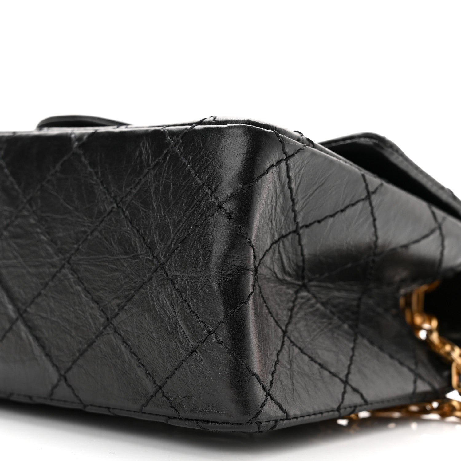Chanel Aged Calfskin Quilted 2.55 Reissue Mini Flap Black 10 of 11