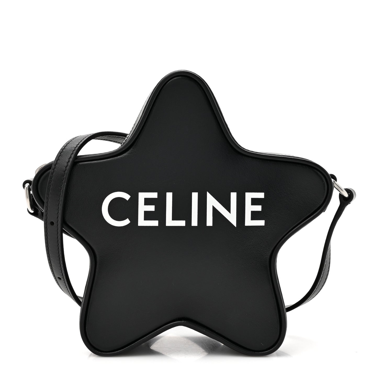 Smooth Calfskin Star Crossbody Bag Black