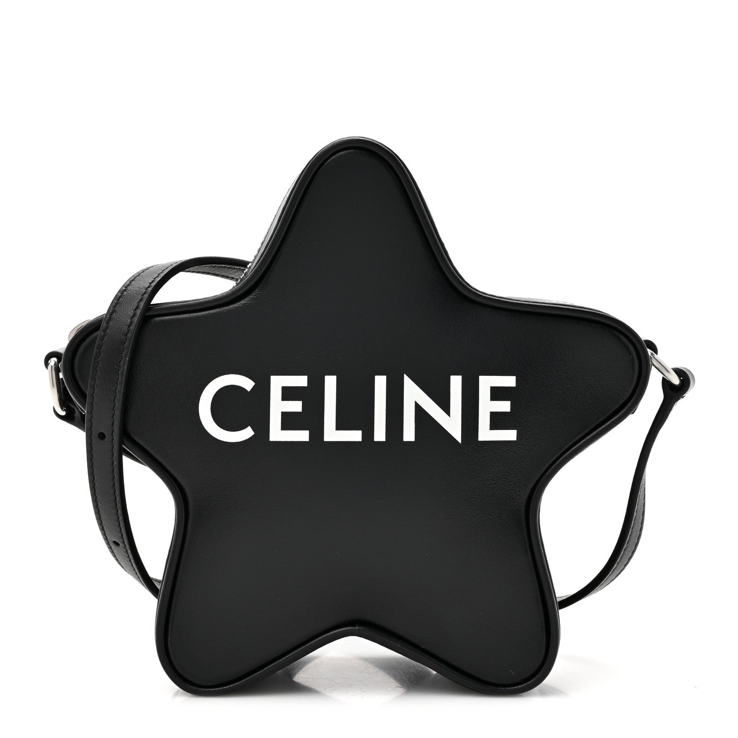 Celine Smooth Calfskin Star Crossbody Bag Black 1 of 10