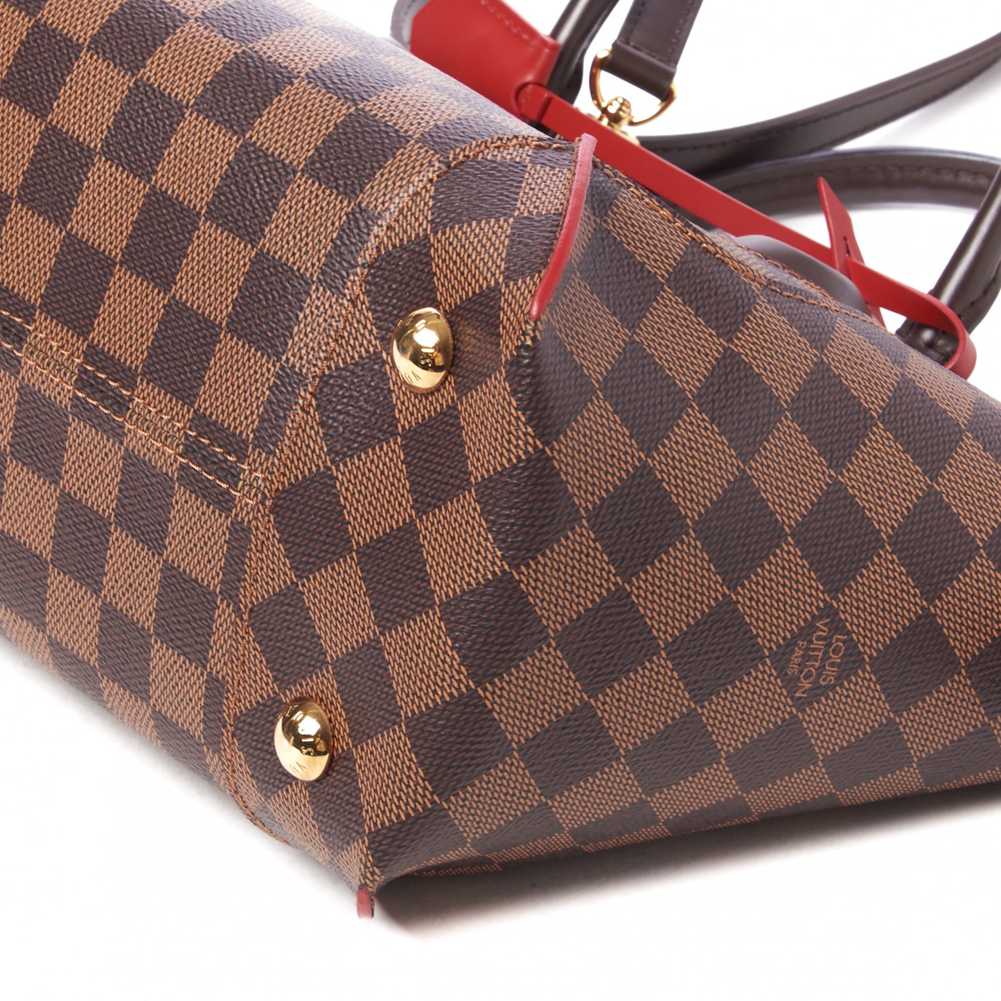 Damier Ebene Caissa Tote PM Cherry