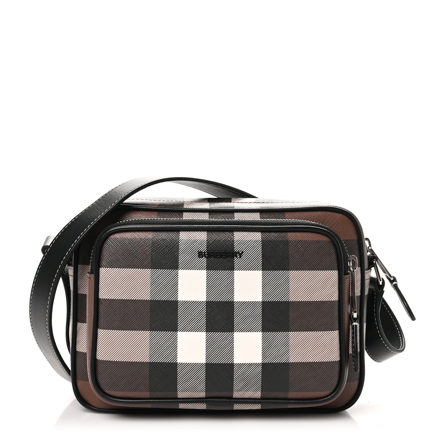 Burberry Canvas Check Paddy Messenger Birch Brown 1 of 9