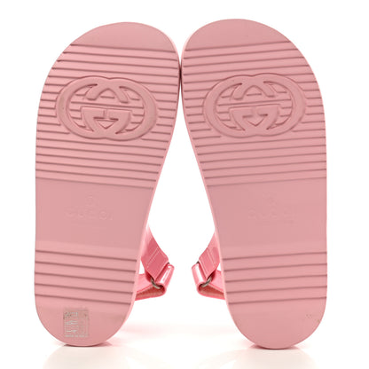Gucci Rubber Mini Double G Womens Isla Dad Sandals 37 Wild Rose 5 of 8