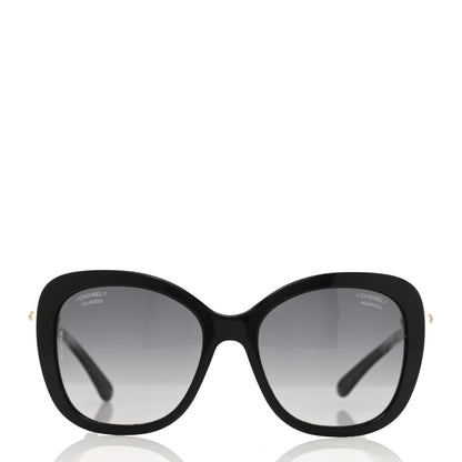 Chanel Acetate Polarized Butterfly Winter Pearl Sunglasses 5339-H-A Black 2 of 6