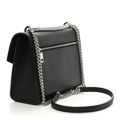 Louis Vuitton Soft Calfskin Mylockme Chain Bag BB Black 3 of 8