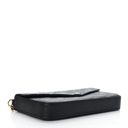 Louis Vuitton Empreinte Pochette Felicie Chain Wallet Black 5 of 9