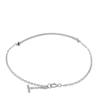 Tiffany 18K White Gold T Smile Bracelet 2 of 3