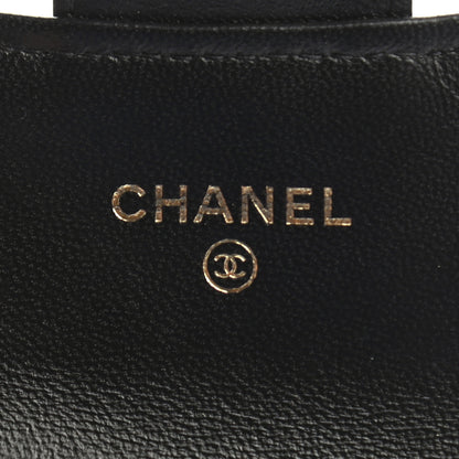 Chanel Lambskin Quilted Flap Card Holder Black 6 of 10