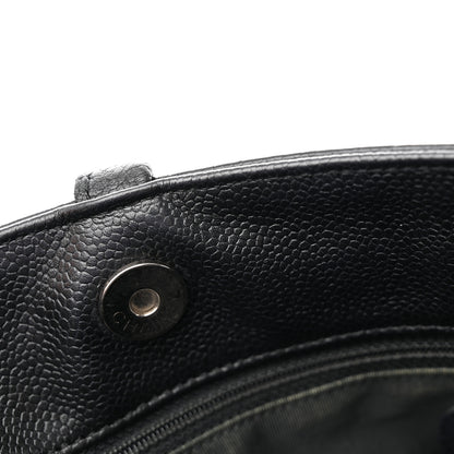 Chanel Caviar Quilted CC Shopping Tote Black 11 of 12