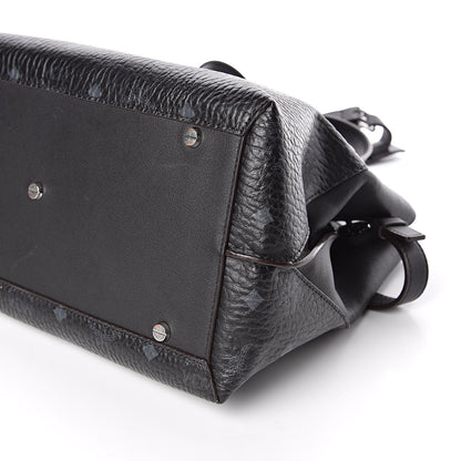 MCM Visetos Large Tote Black 11 of 15