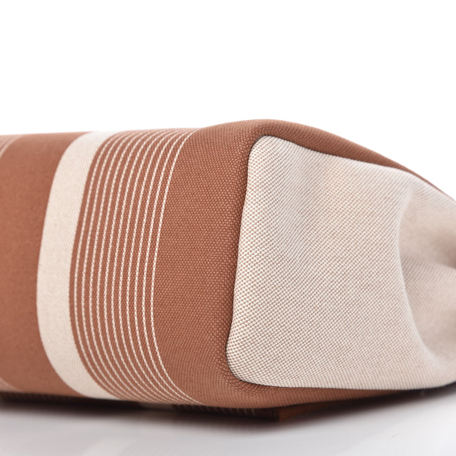 Hermes Vache Hunter Toile H Vibration Herbag Zip Retourne 31 PM Fauve Ecru Beige 7 of 10