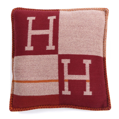 Hermes Cashmere Avalon Rocabar Pillow Rouge H 1 of 4