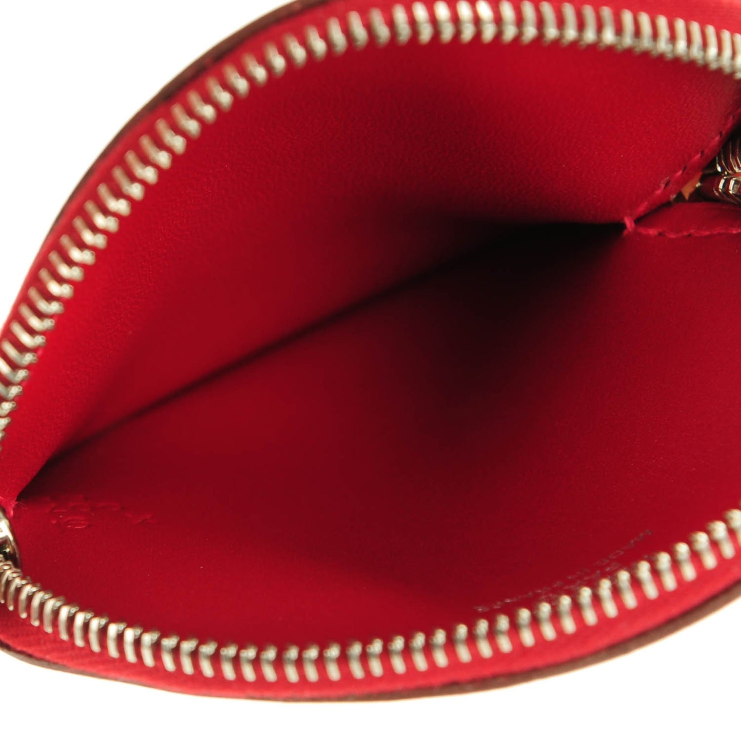 Tadelakt Tutti Frutti Pomme Coin Purse Wristlet Rouge Vif