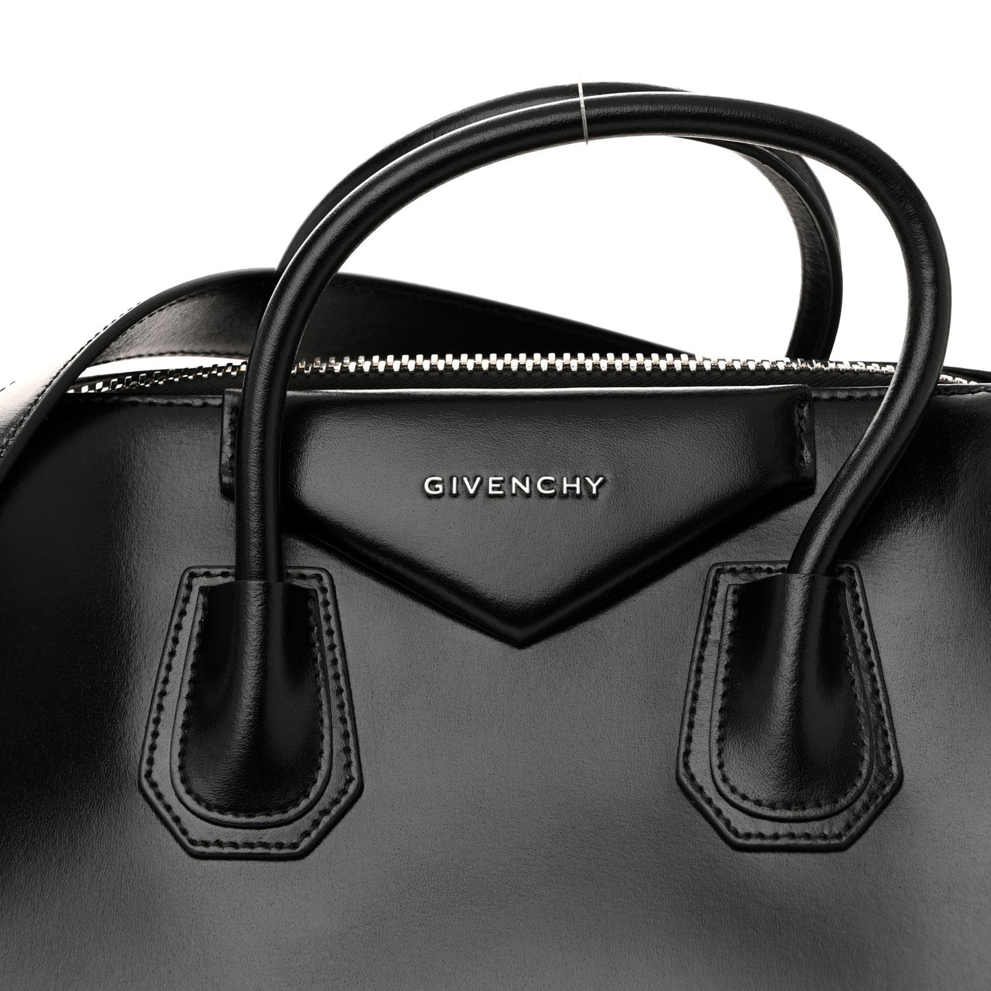 Shiny Lord Calfskin Medium Antigona Black