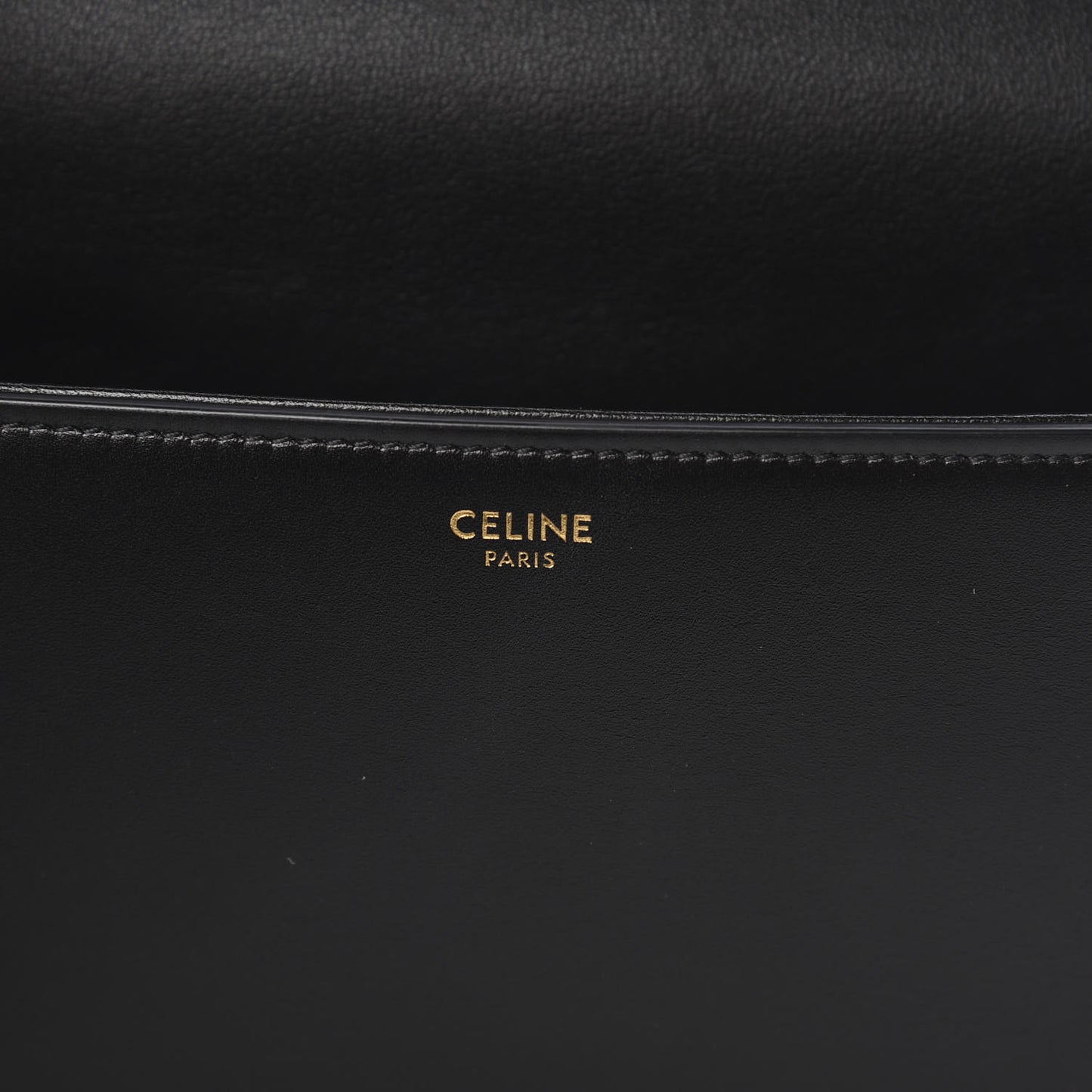 Shiny Calfskin Medium Maillon Triomphe Black