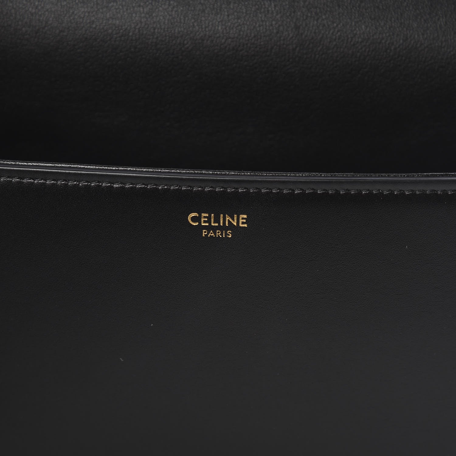 Celine Shiny Calfskin Medium Maillon Triomphe Black 6 of 14