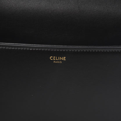 Celine Shiny Calfskin Medium Maillon Triomphe Black 6 of 14