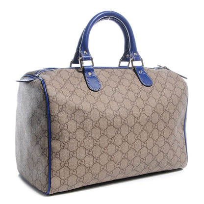 Gucci GG Plus Monogram Medium Boston USA Flag Unicef Duffle Blue 3 of 7