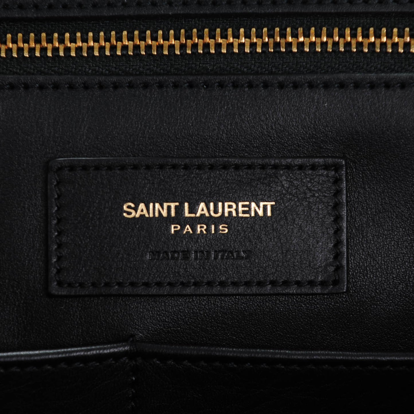 Calfskin Medium Classic Y Cabas Black