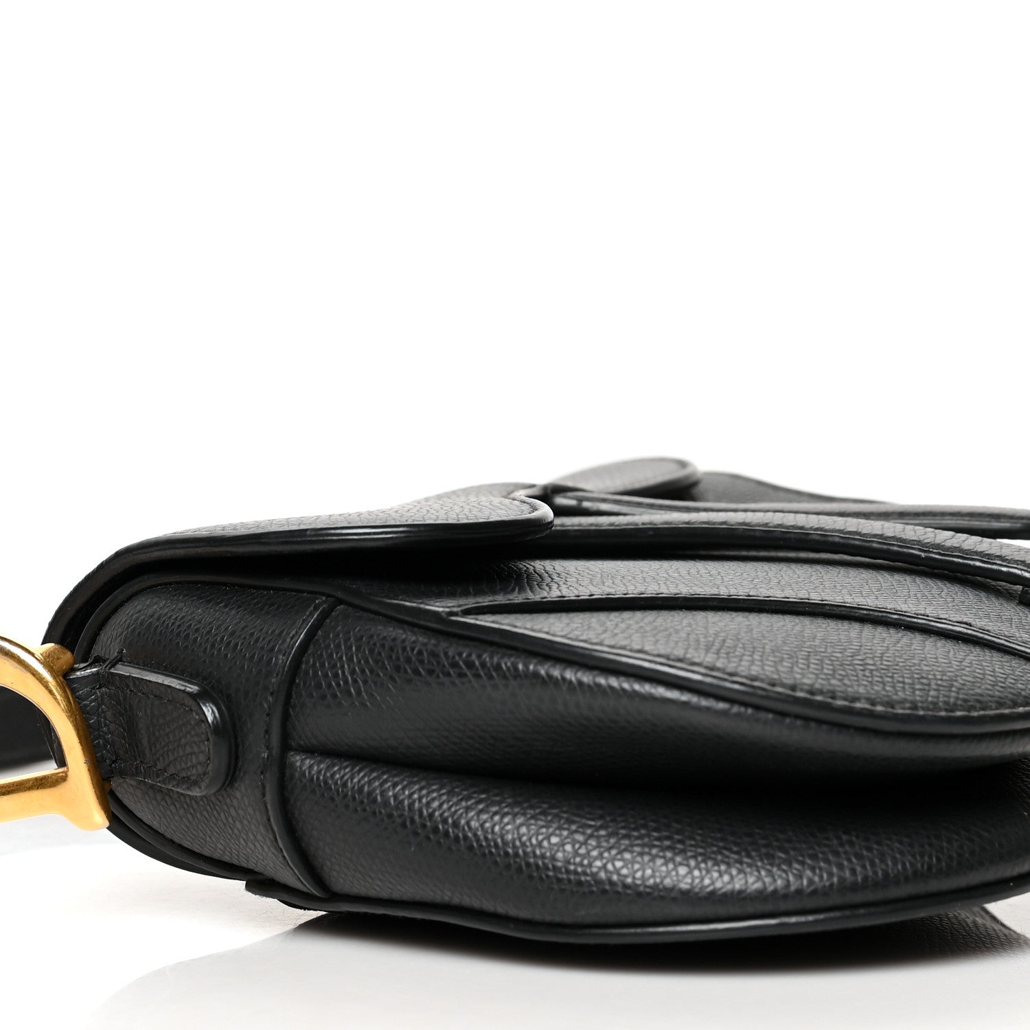 Christian Dior Grained Calfskin Mini Saddle Bag Black 8 of 11